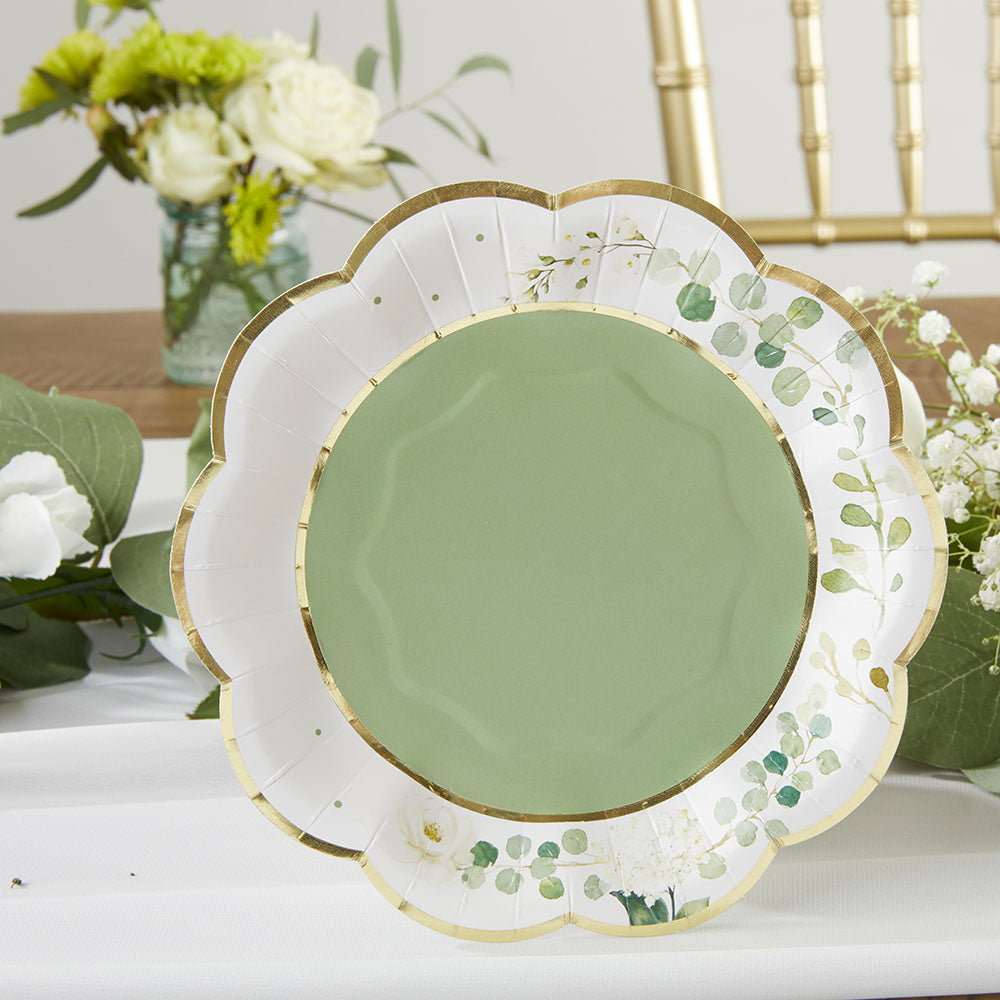 Botanical Garden 7 in. Premium Paper Plates (Set of 16) - Alternate Image 4 | My Wedding Favors