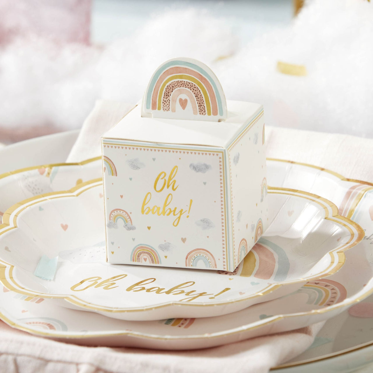 Boho Rainbow Baby Favor Box (Set of 24) - Main Image | My Wedding Favors