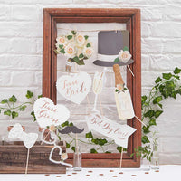 Thumbnail for Beautiful Botanics Photo Booth Prop Set - Alternate Image 2 | My Wedding Favors