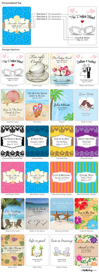 Thumbnail for Personalized Wedding Tea Favors (Many Designs Available)
