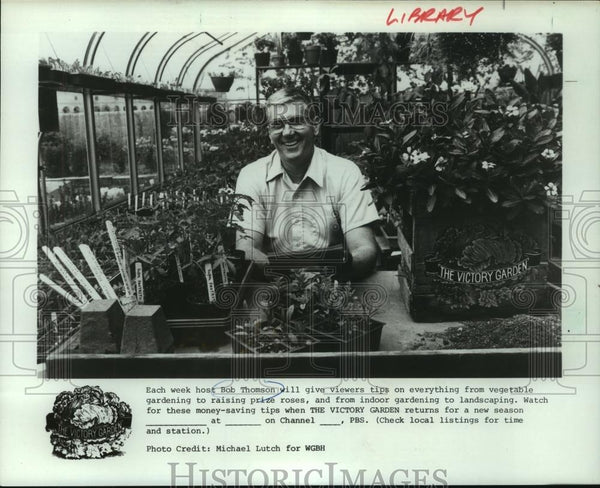 Bob Thomas Host Of The Victory Garden On Pbs 1980 Vintage Press