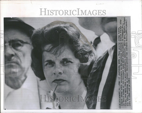 1962 Press Photo Winnie Palmer wife National Open Golf - Historic Images