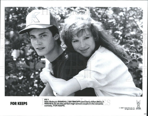 1988 Press Photo Randall Batinkoff & Molly Ringwald In "For Keeps" - Historic Images