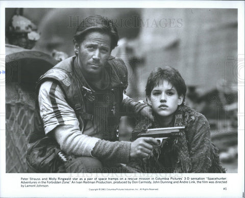 1983 Press Photo Peter Strauss and Molly Ringwald - Historic Images