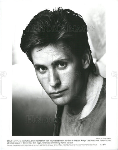1992 Press Photo Emilio Estevez in "Freejack" - Historic Images