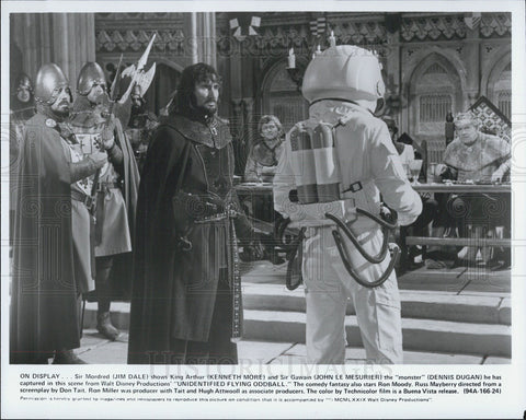 1979 Press Photo Jim Dale/Kenneth More/John Le Mesurier/Dennis Dugan/Actor - Historic Images