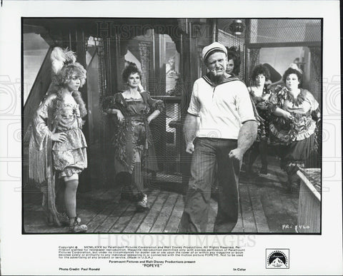 1980 Press Photo Robin Williams stars in "Popeye" - Historic Images