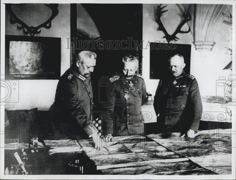 1967 Press Photo Gen. Paul von Hindenburg, Kaiser Wilhelm - Historic Images