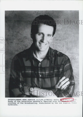 1990 Press Photo Ed O'Neill Stars In Married With Children - Historic Images