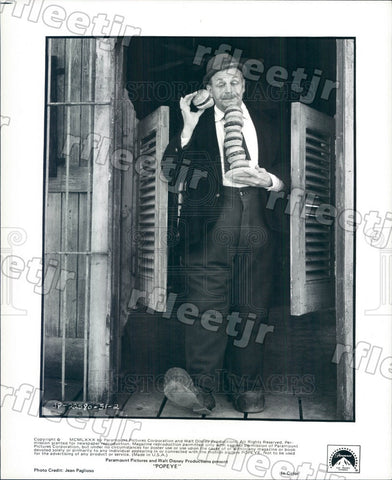 1980 American Actor Paul Dooley in Film Popeye Press Photo adx875 - Historic Images