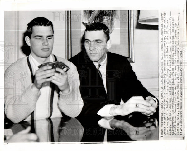 1962 press photo jerry lucas bruce butler basketball - historic