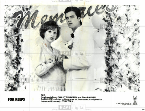 1988 Press Photo Molly Ringwald comedy For Keeps - Historic Images