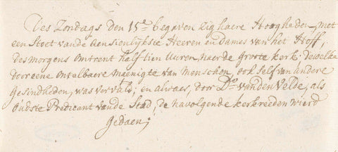 Description of the residence of William IV in Breda, 1737, anonymous, 1737 Canvas Print