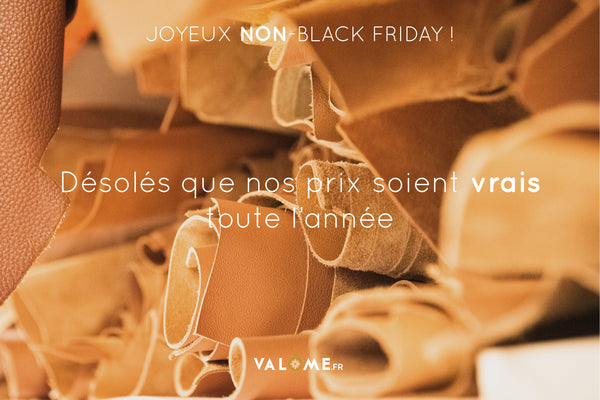 Joyeux Non-Black Friday de Valôme, maroquinerie made in France