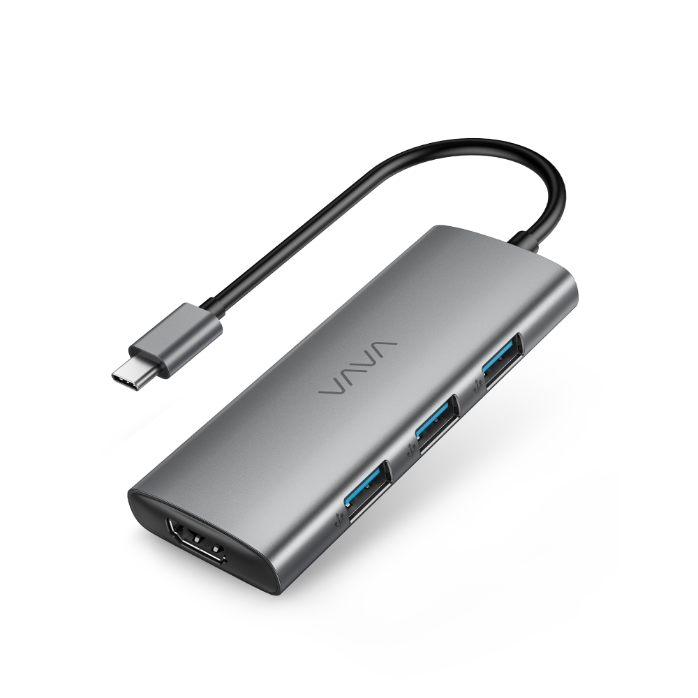 USB C 7-in-1 USB C Adapter with 100W Power Delivery Charging Port