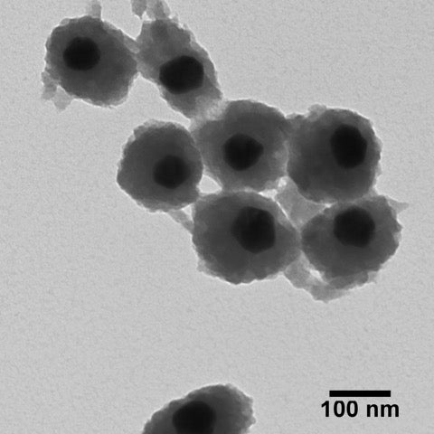 Ag nanospheres with amorphous titania shells