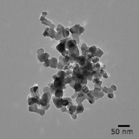 25 nm crystalline titania nanoparticles with a polyvinylpyrrolidone (PVP) surface