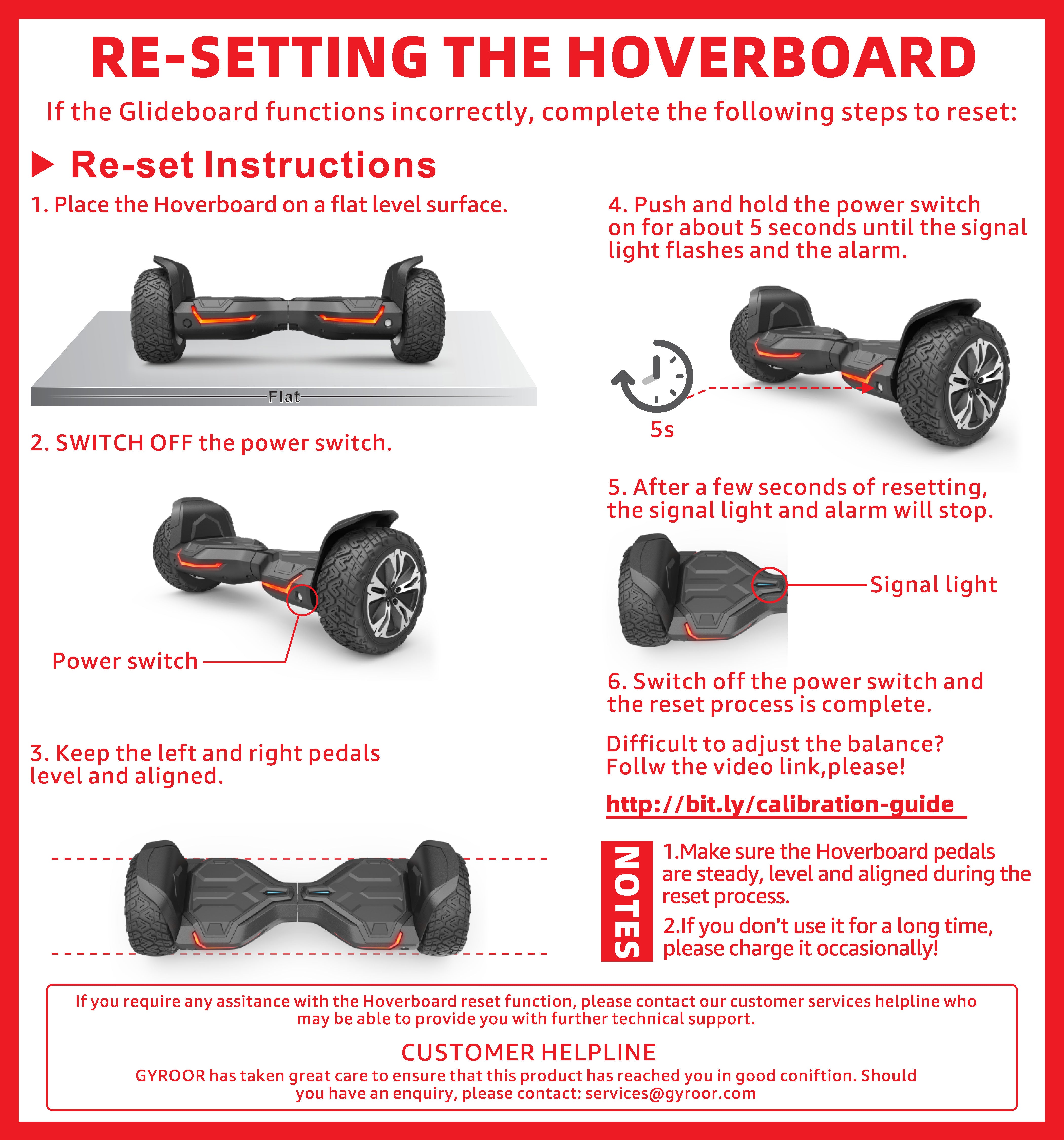FAQ for gyroor hoverboard fix hoverboard -