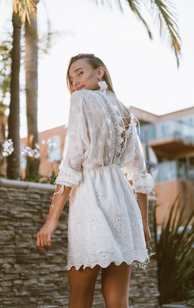 Lola White Lace Dress by MUSE Fashion