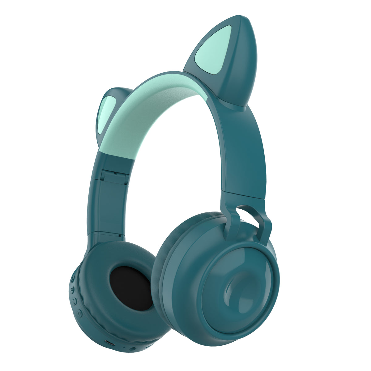 scheuren Denken Misverstand Megoo Kinder hoofdtelefoon - koptelefoon Bluetooth met led kattenoortjes  miauw blauw