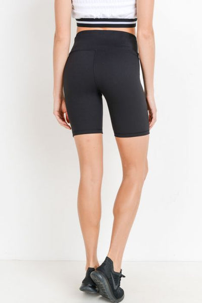 black biker short