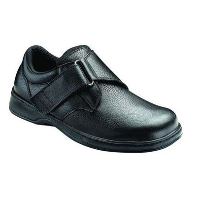 Men's Black Leather Orthopedic Shoe 