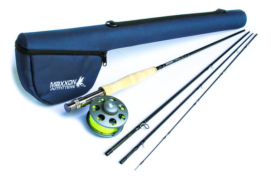 Fly Rod 9 FT 5 Weight 4 Section Fast Action Fly Fishing Rod And Reel Combo 