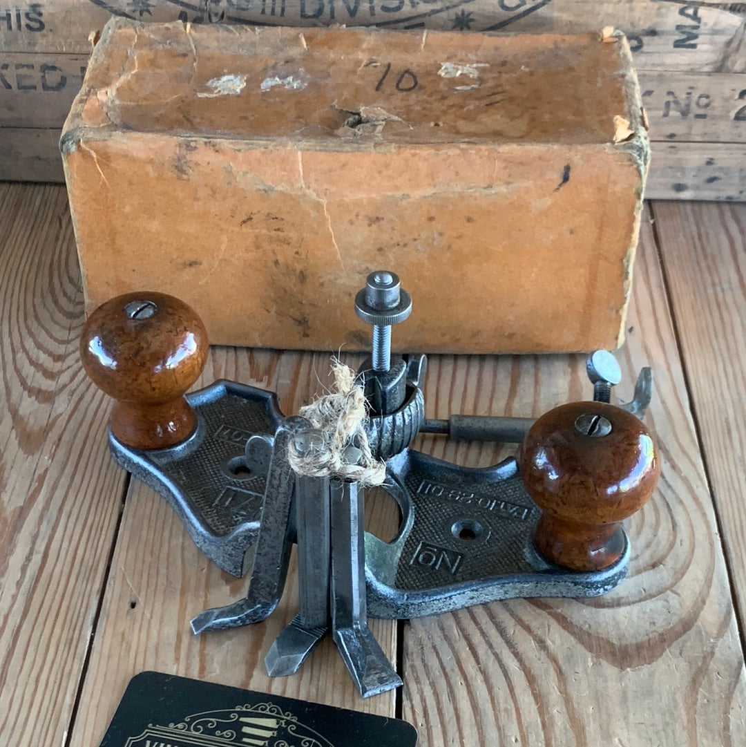 i183 Vintage STANLEY USA No. 71 Router PLANE IOB