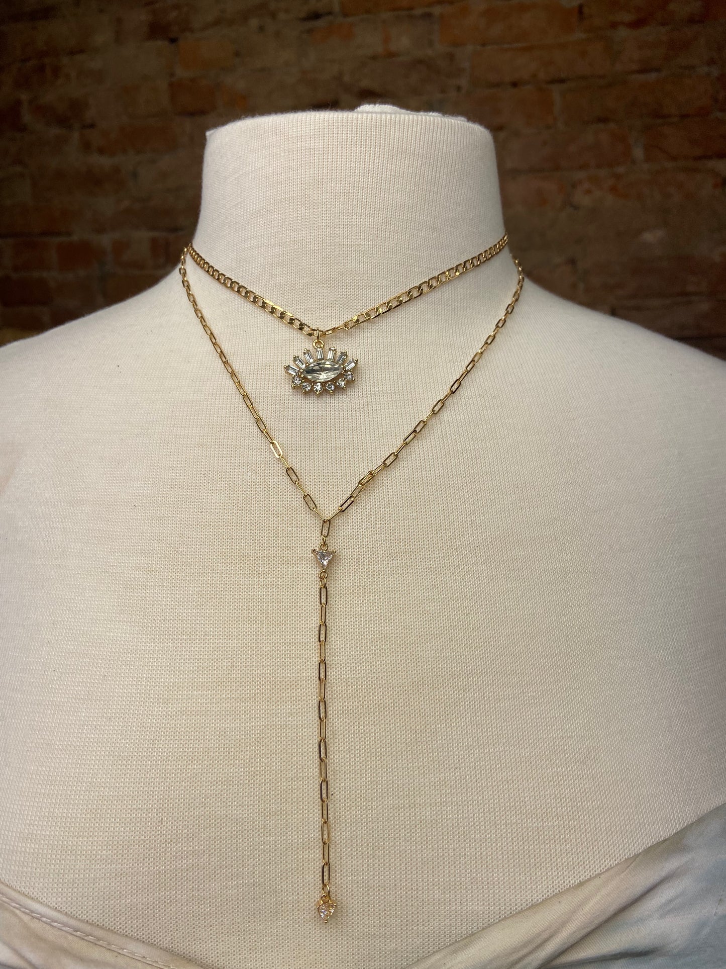 Golden Eye Necklace