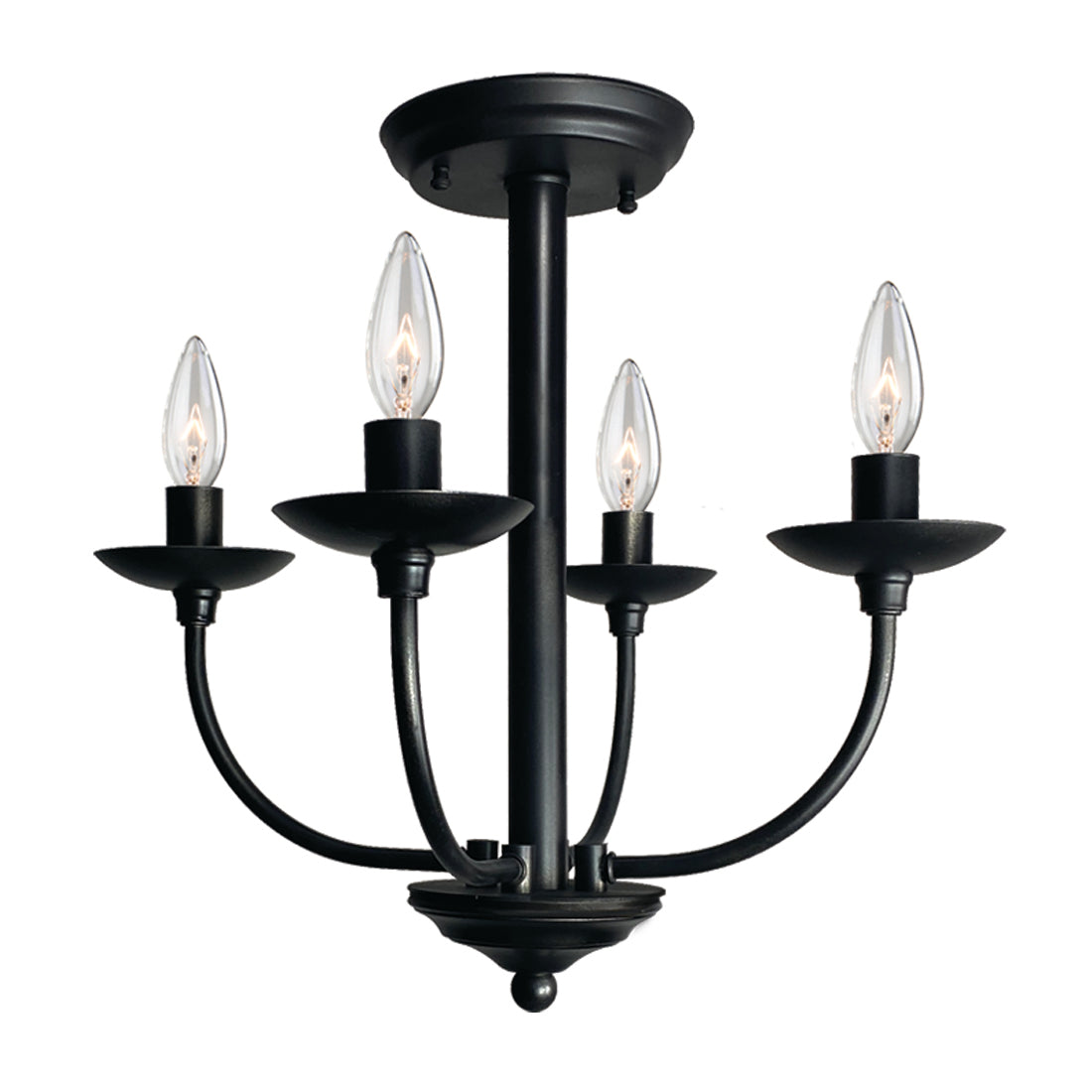 wrought iron flush mount