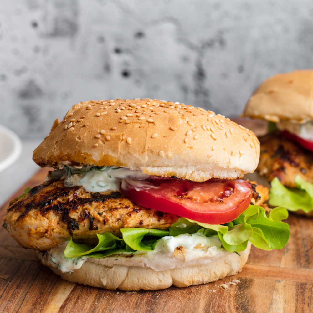 Recipe : Chicken Burger Greek Style – Hudson Meats