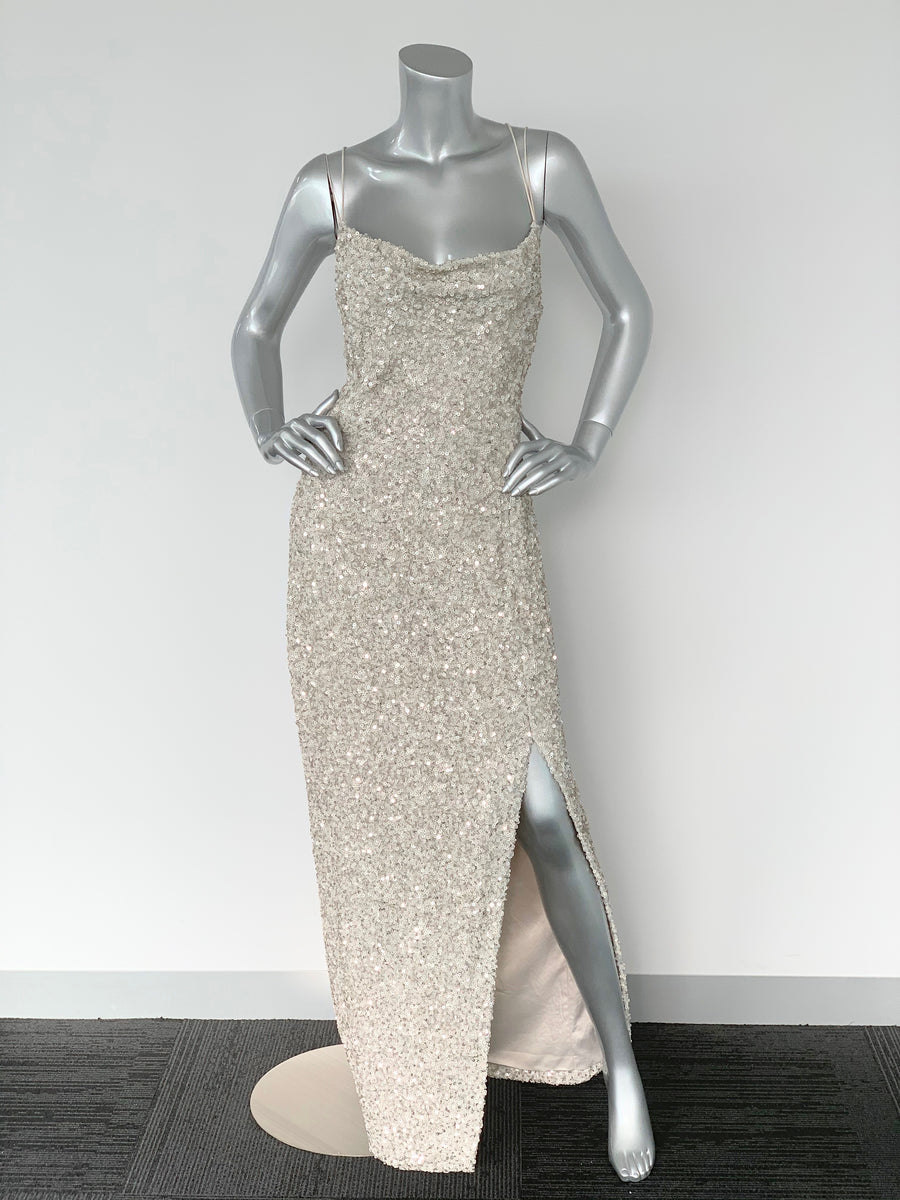 forever new allover sequin maxi gown