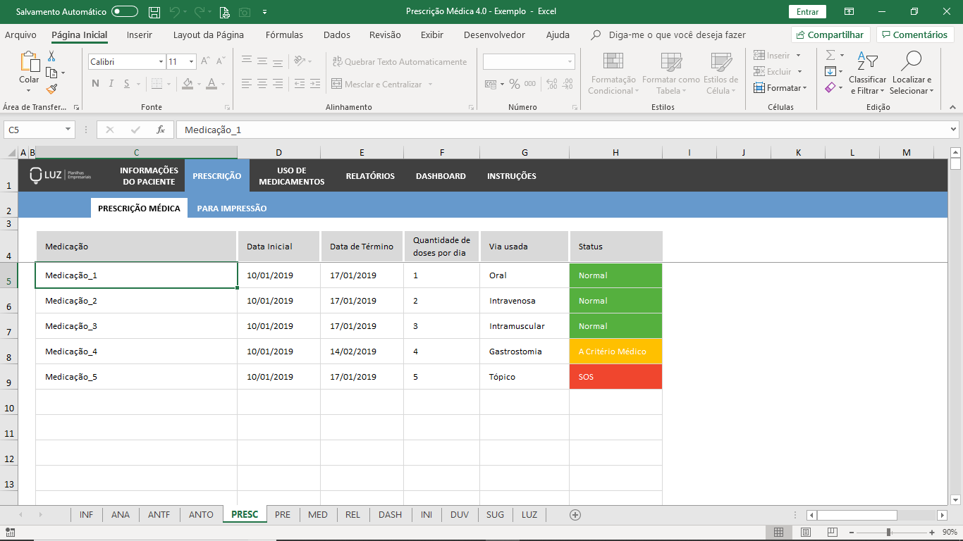 Planilha De Prescri O M Dica Em Excel Planilhas Prontas The Best Porn Website