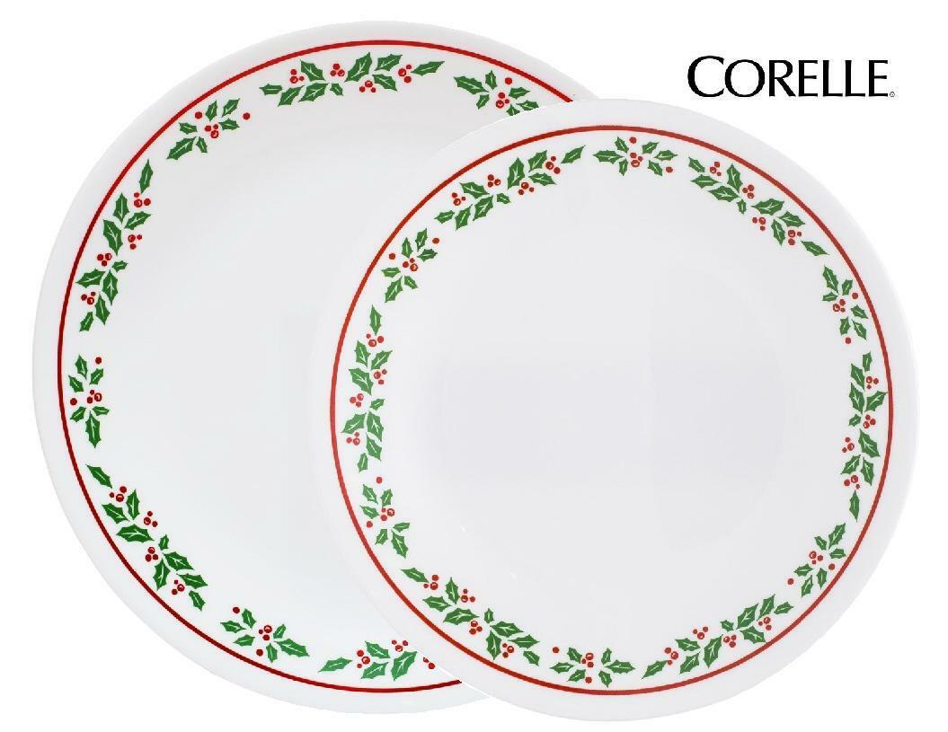 1 Corelle WINTER HOLLY 6 3/4" BREAD Dessert PLATE *CHRISTMAS Holiday Red Green 