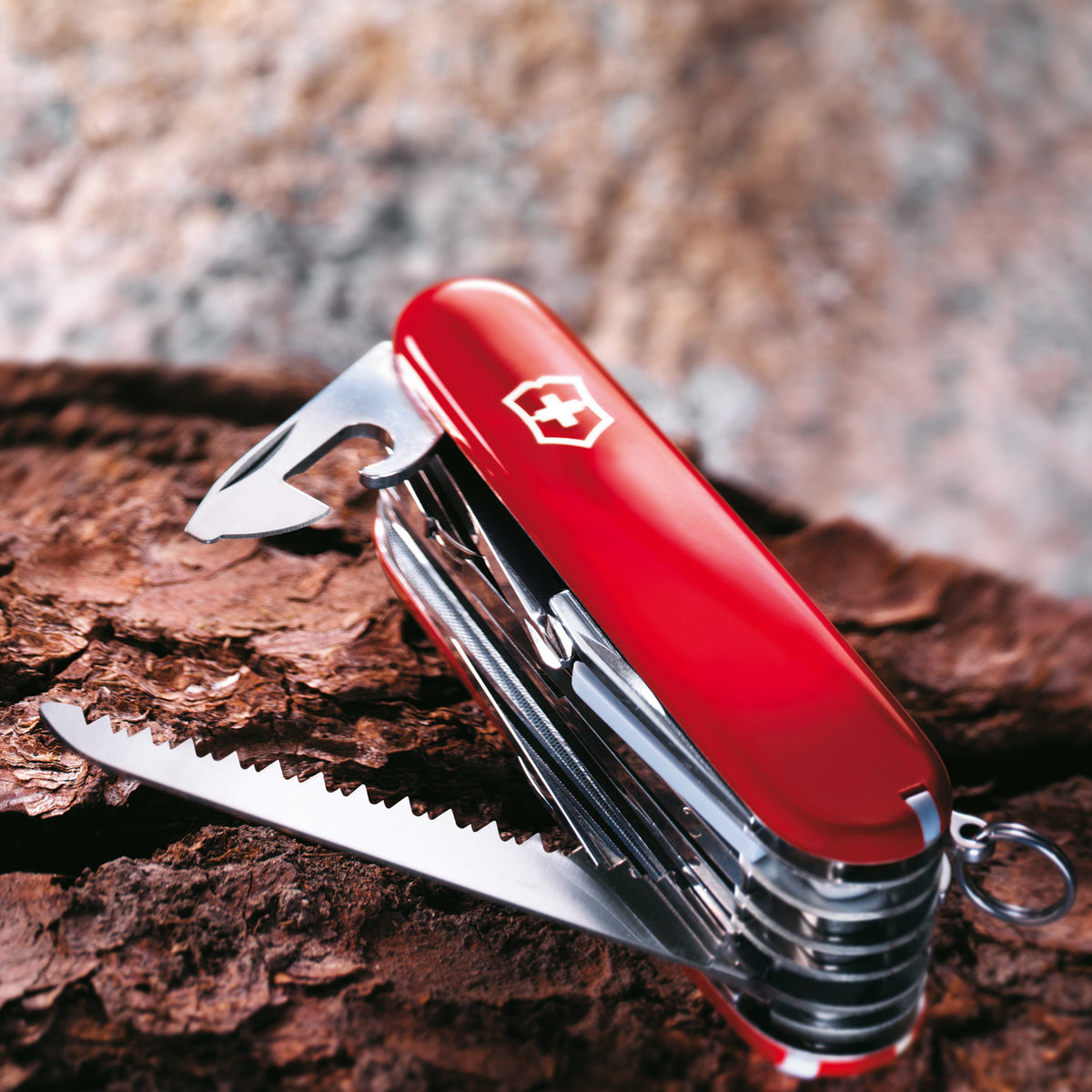 Victorinox Compact Red - Swiss Army Pocket Knife 91 mm - 15 Tools -  Pocketknives 