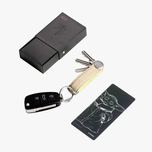 Star Wars Grogu Orbitkey Key Organizer with Star Wars Packaging and a Character Card