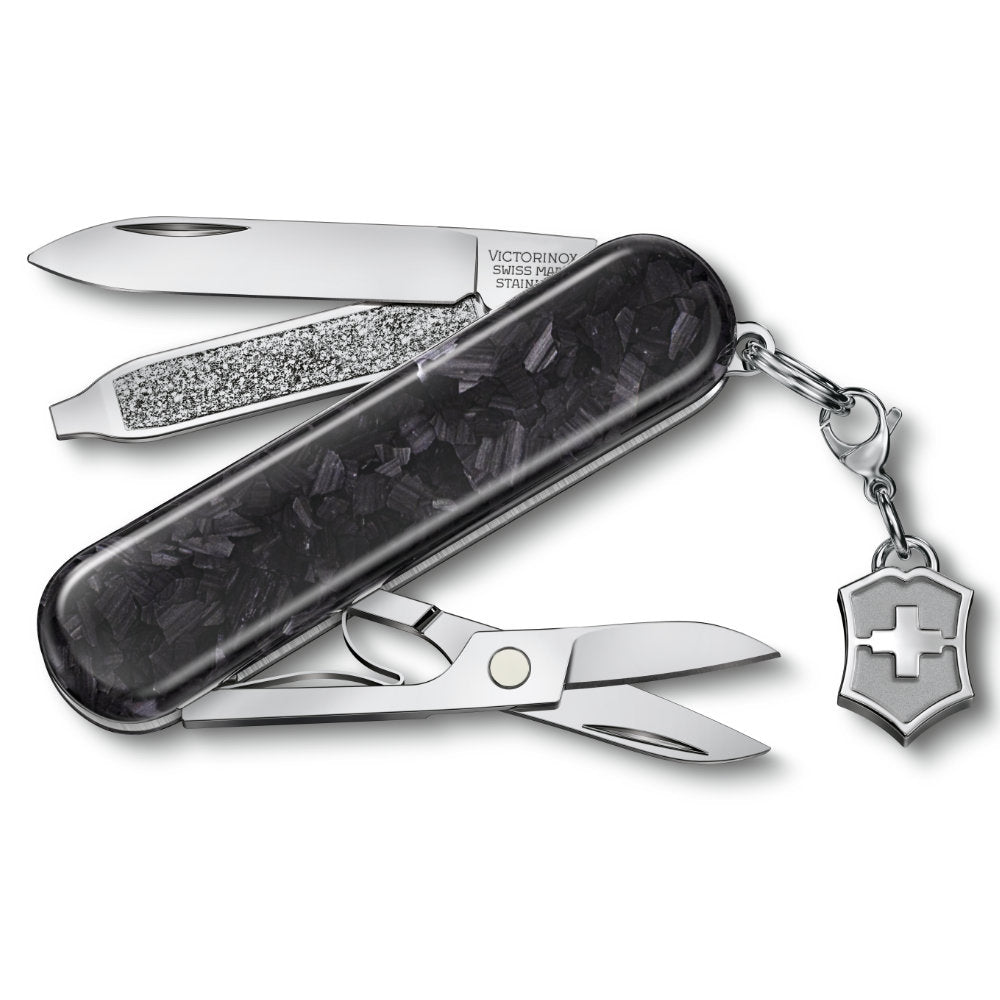 Victorinox Carbon Classic SD Brilliant Swiss Army Knife with Unique Handles