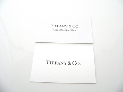 Side by Side Tiffany & Co Sterling Care card Real vs Fake