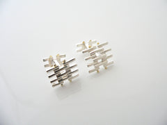Authentic vs Fake Tiffany & Co Gold Silver Gate Link Cuff Links