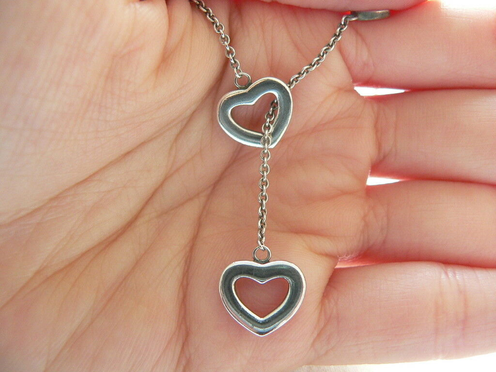 tiffany heart lariat necklace