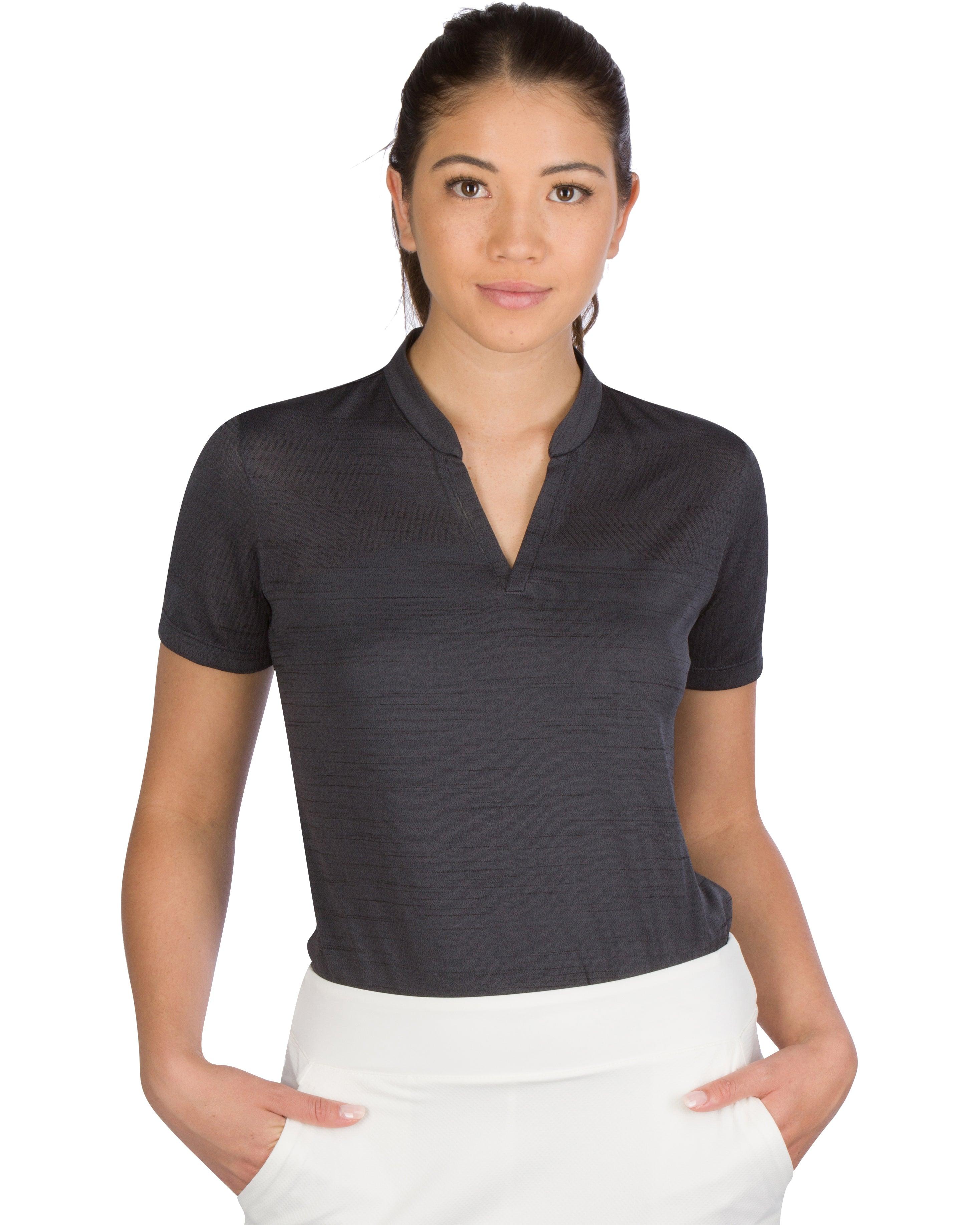 grey womens golf shirt