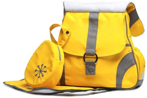 yellow backpack diaper bag