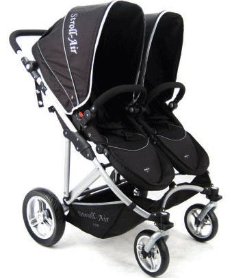 black baby stroller