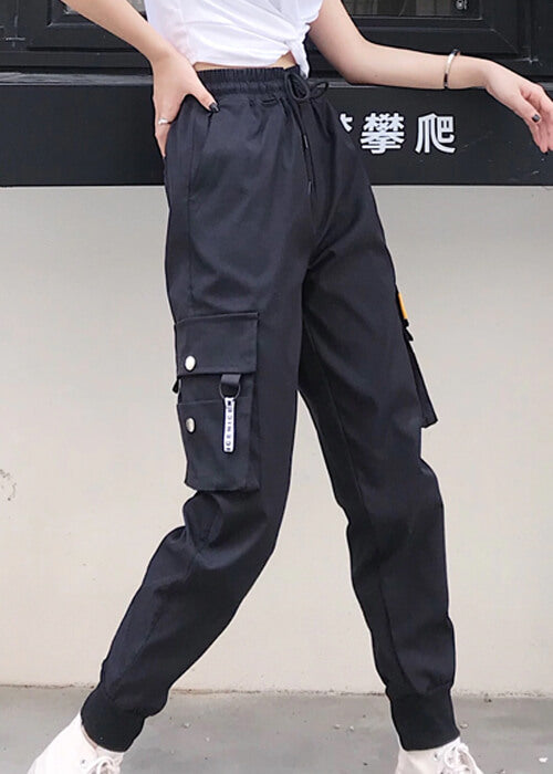 black cargo pants womens