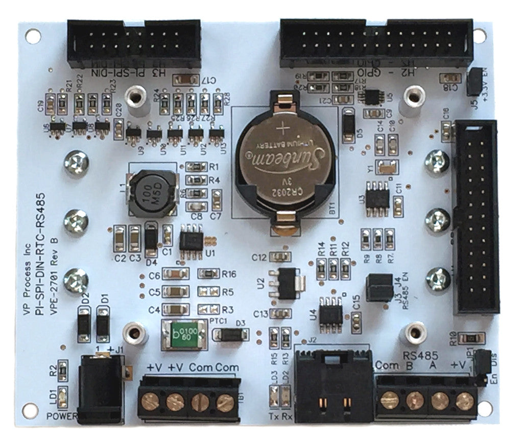 PI-SPI-DIN-RTC-RS485 Raspberry Pi Real Time Clocka nd RS485 Interface