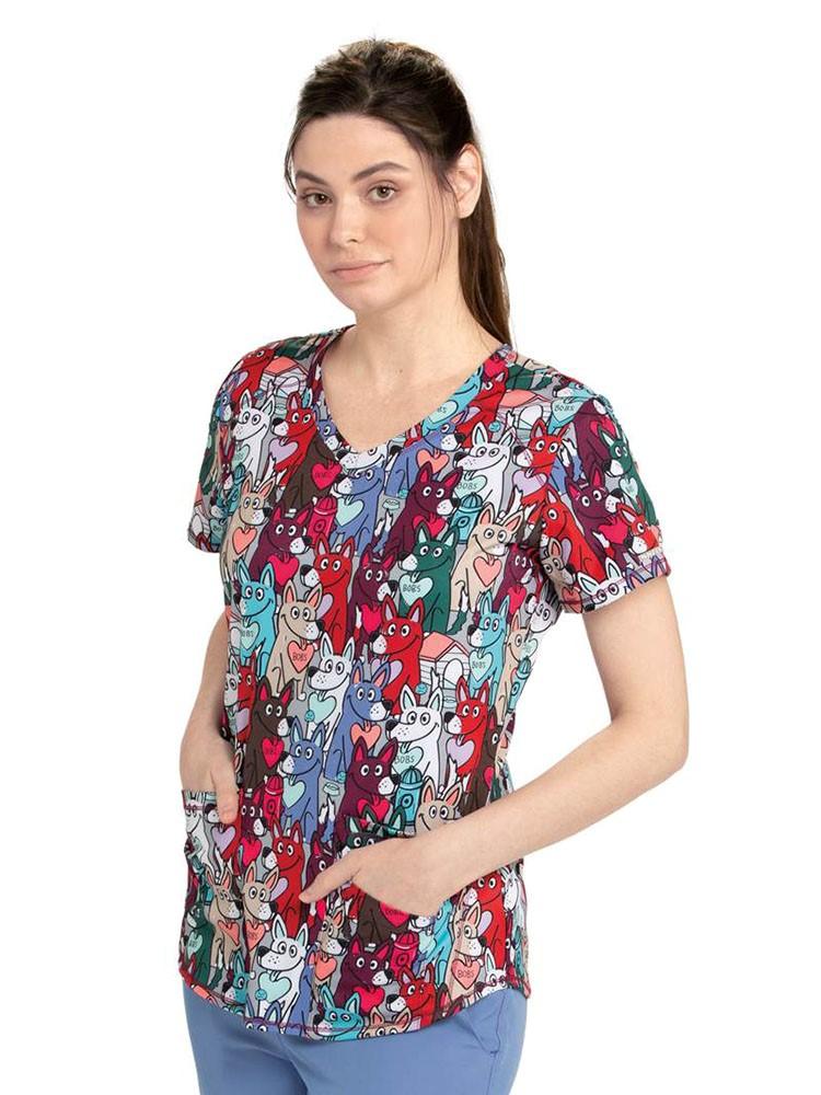 skechers scrub tops