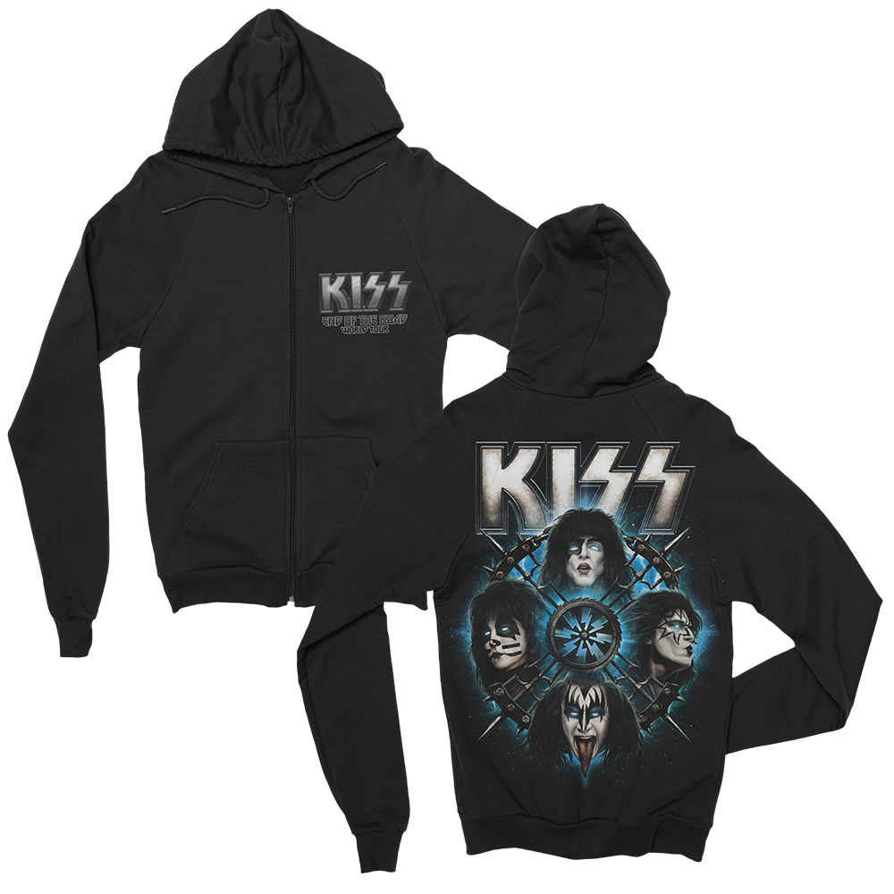 Black Diamond Tour Zip Hoodie Front & Back