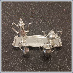 Pewter Miniature Tea Set