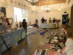 Green tea and yoga event