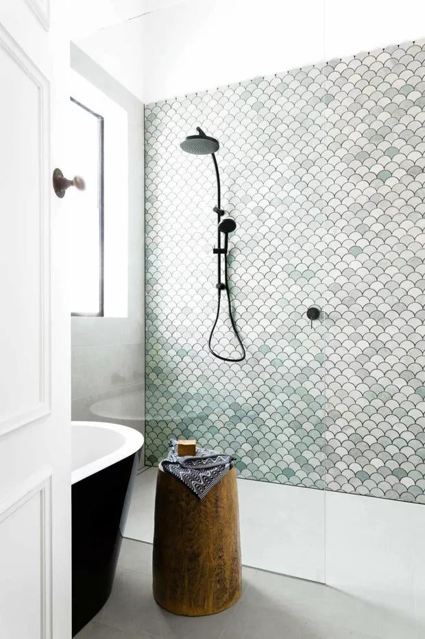 mosaic bathroom tiles - mosaic wall example